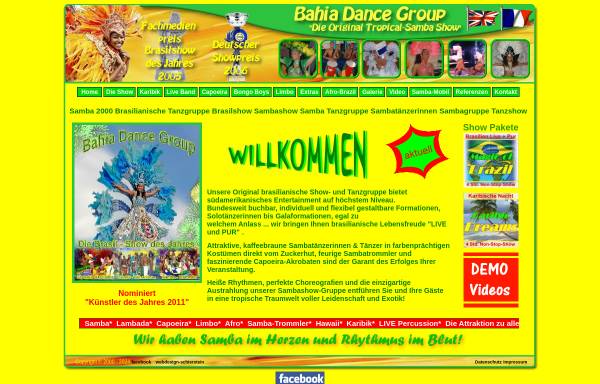 Vorschau von www.samba2000.de, Bahia Dance Group