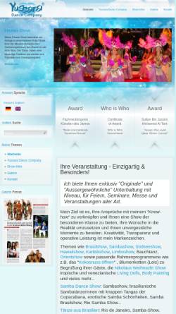 Vorschau der mobilen Webseite yussara.de, Yussara Dance Company