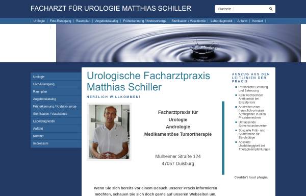Vorschau von urologe-schiller.de, Facharzt für Urologie Matthias Schiller