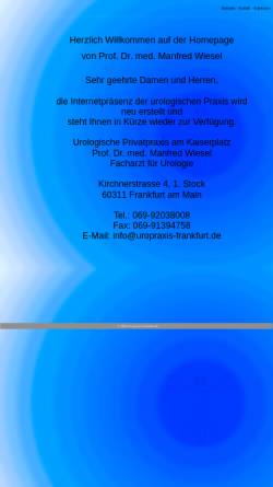 Vorschau der mobilen Webseite www.uropraxis-frankfurt.de, Urologische Praxis im Palmengarten
