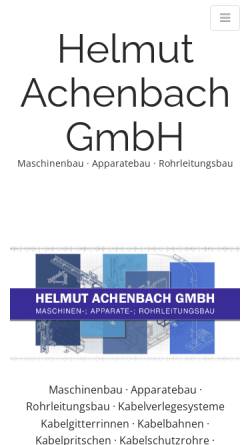 Vorschau der mobilen Webseite www.helmut-achenbach-gmbh.de, Helmut Achenbach GmbH