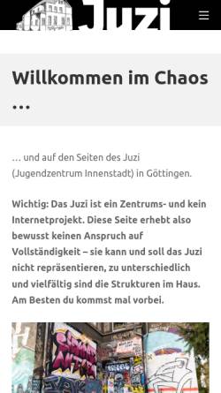 Vorschau der mobilen Webseite www.juzi.de, JuzI (Göttingen)