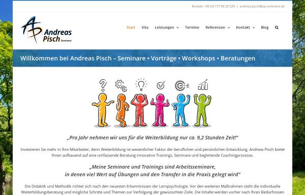 Vorschau von www.ap-seminare.de, Andreas Pisch Seminare