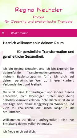 Vorschau der mobilen Webseite regina-neutzler.de, Regina Neutzler