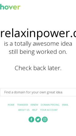 Vorschau der mobilen Webseite www.relaxinpower.de, Relaxinpower