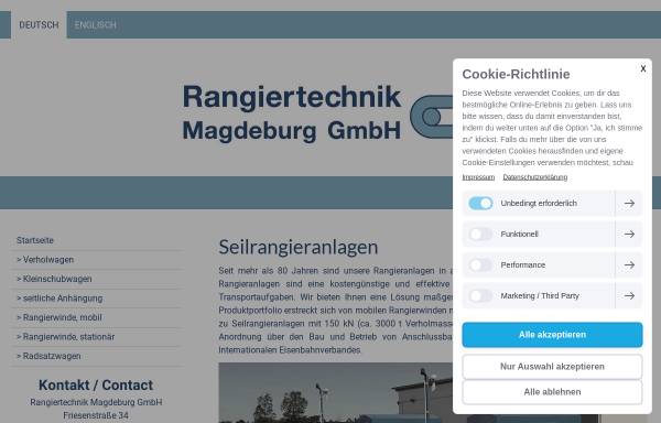 Vorschau von www.rangiertechnik-md.de, Rangiertechnik Magdeburg GmbH