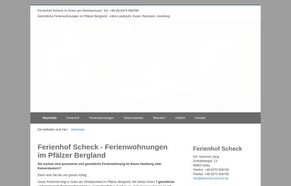 Vorschau von www.ferienhof-scheck.de, Ferienhof Scheck