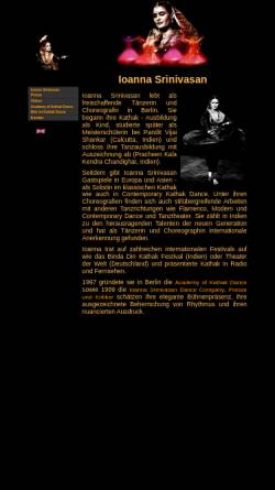 Vorschau der mobilen Webseite www.kathakdance.de, Ioanna Srinivasan