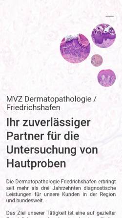 Vorschau der mobilen Webseite www.dermpath.de, Dermatohistopathologie am Bodensee