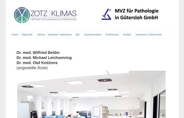 Vorschau von www.pathologie-guetersloh.de, Gemeinschaftspraxis für Pathologie Gütersloh