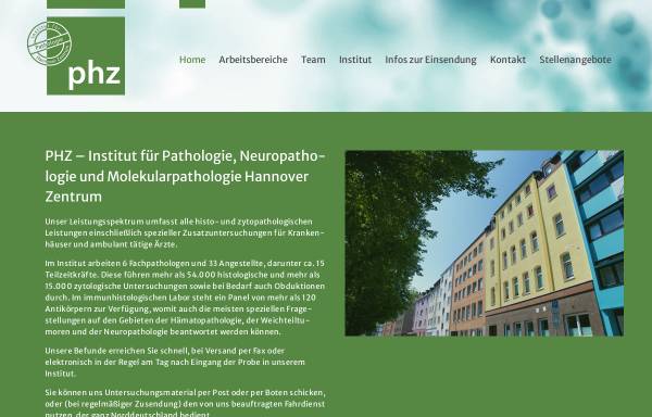 Vorschau von hannover-pathologie.de, Institut für Pathologie Prof. Dr. Klaus Richter Hannover