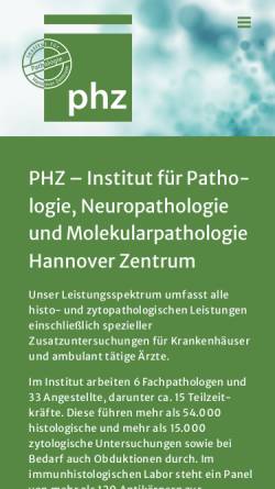 Vorschau der mobilen Webseite hannover-pathologie.de, Institut für Pathologie Prof. Dr. Klaus Richter Hannover