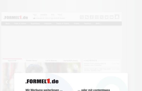Vorschau von www.formel1.de, Formel1.de