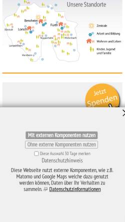 Vorschau der mobilen Webseite www.bh-b.de, Behindertenhilfe Bergstrasse gGmbH