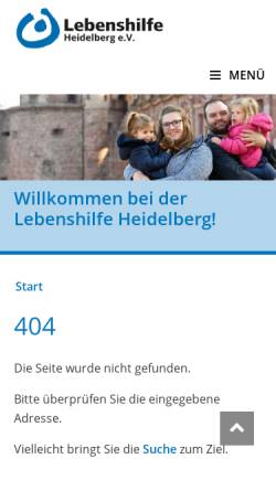 Vorschau der mobilen Webseite www.hd-wfb.de, Heidelberger Werkstätten