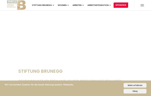 Vorschau von www.stiftung-brunegg.ch, Stiftung Brunegg - Wohnheim und Gärtnerei