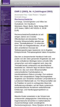 Vorschau der mobilen Webseite www.klinkhardt.de, Fritz-Stratmann, Annemarie; Ricken, Gabriele; Schmidt, Siegbert