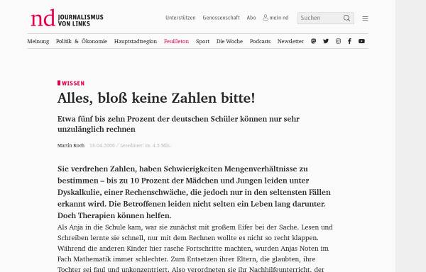 Vorschau von www.neues-deutschland.de, Koch, Martin