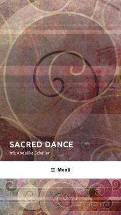 Vorschau der mobilen Webseite www.sacred-dance.de, Sacred Dance
