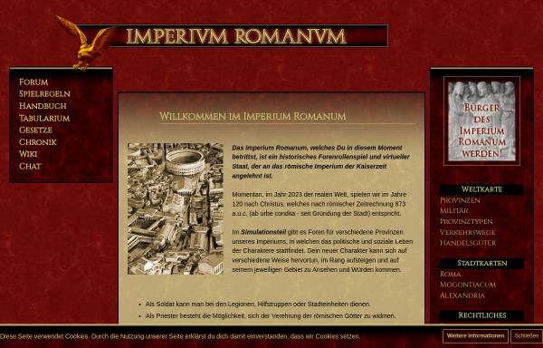 Vorschau von www.imperium-romanum.info, Imperium Romanum