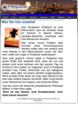 Vorschau der mobilen Webseite www.pottyland.de, Königreich Pottyland