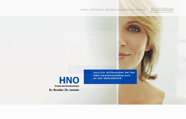 Vorschau von www.hno-ostfildern.de, Gemeinschaftspraxis Von Glaß | Brunke | Leuwer