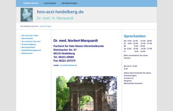 Vorschau von www.hno-arzt-heidelberg.de, Marquardt, Dr. med. Norbert