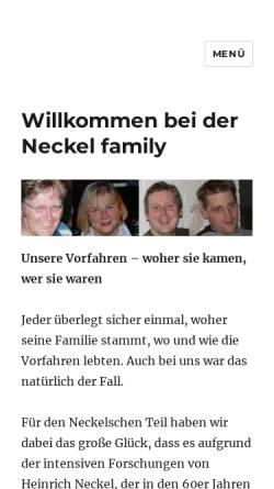 Vorschau der mobilen Webseite www.wolfhard-neckel.de, Neckel, Wolfhard