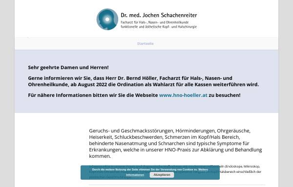 Vorschau von www.schachenreiter.at, Schachenreiter, Dr. med. Jochen