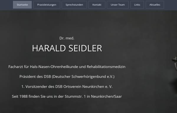 Vorschau von www.dr-harald-seidler.de, Seidler, Dr. med. Harald