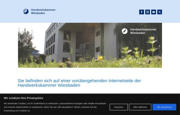 Vorschau von www.hwk-wiesbaden.de, Handwerkskammer Wiesbaden