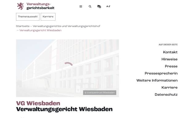 Vorschau von vg-wiesbaden-justiz.hessen.de, Verwaltungsgericht Wiesbaden