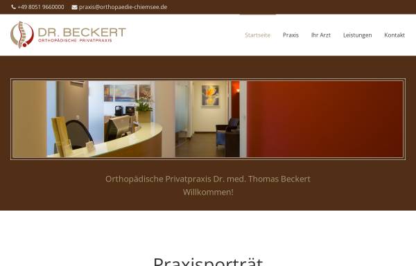 Vorschau von orthopaedie-chiemsee.de, Beckert, Dr. med. Thomas