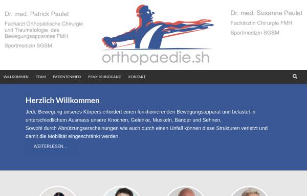Vorschau von www.orthopaedie.sh, Hertel, Dr. med. Sven