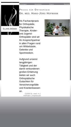Vorschau der mobilen Webseite www.dr-hj-hofmann.de, Hofmann, Dr. med Hans-Jörg