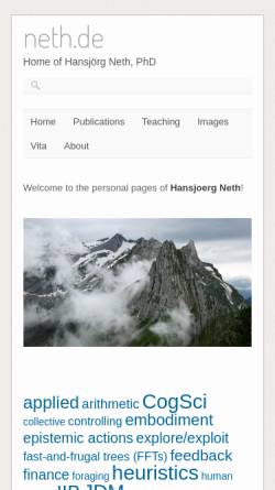 Vorschau der mobilen Webseite neth.de, Neth, Hansjörg