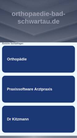 Vorschau der mobilen Webseite www.orthopaedie-bad-schwartau.de, Ludwig, Dr. med. Georg H., Haupt, Dr. med. Dirk