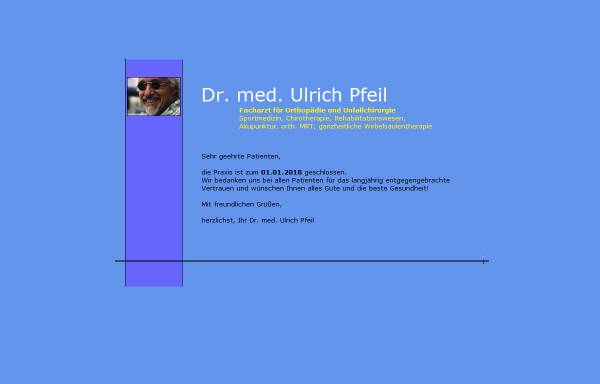 Vorschau von www.ulrichpfeil.de, Pfeil, Dr. med. Ulrich