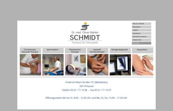 Vorschau von www.schmidt-kassel.de, Schmidt, Dr. med. O. M.