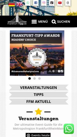 Vorschau der mobilen Webseite www.frankfurt-tipp.de, Frankfurt-Tipp