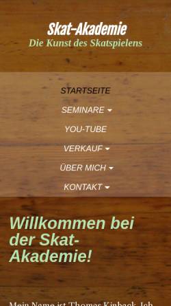 Vorschau der mobilen Webseite www.skat-seminare.de, Skat-Seminare