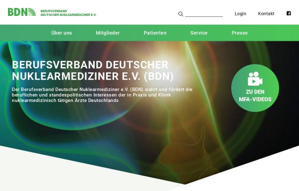 Vorschau von www.bdn-online.de, Berufsverband Deutscher Nuklearmediziner