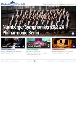Vorschau der mobilen Webseite www.berliner-konzerte.de, Berliner Konzerte