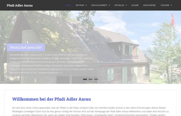 Vorschau von www.adleraarau.ch, Pfadi Adler Aarau