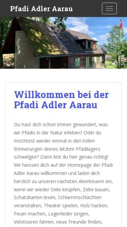 Vorschau der mobilen Webseite www.adleraarau.ch, Pfadi Adler Aarau