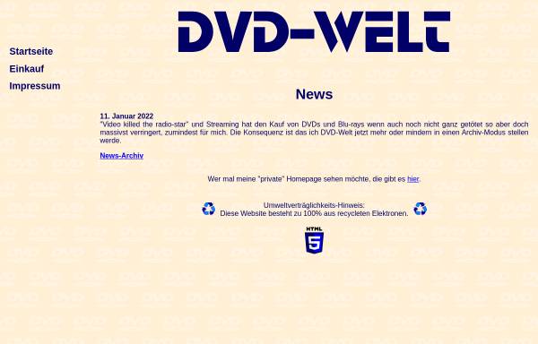 Vorschau von www.dvd-welt.de, DVD-Welt