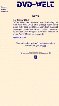 Vorschau der mobilen Webseite www.dvd-welt.de, DVD-Welt