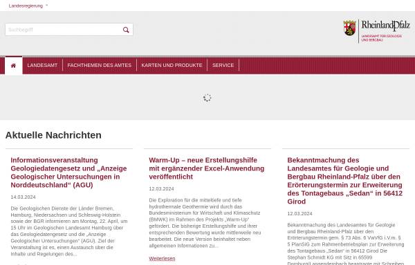 Vorschau von www.lgb-rlp.de, Aktuelle Erdbebenereignisse