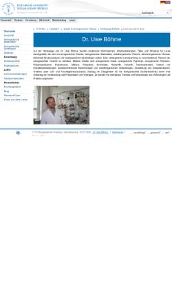 Vorschau der mobilen Webseite www.uweboehme.de, Anorganische Chemie
