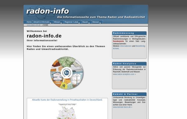 Vorschau von www.radon-info.de, Radon-Info